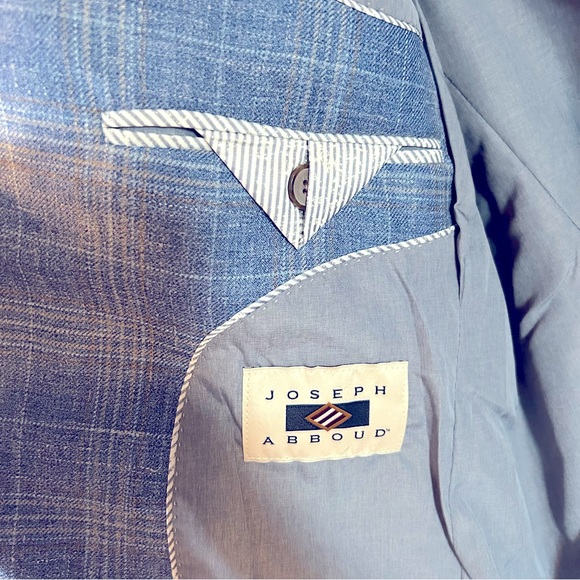 Joseph Abboud Classic Fit Plaid Soft Jacket - Picture 7 of 13